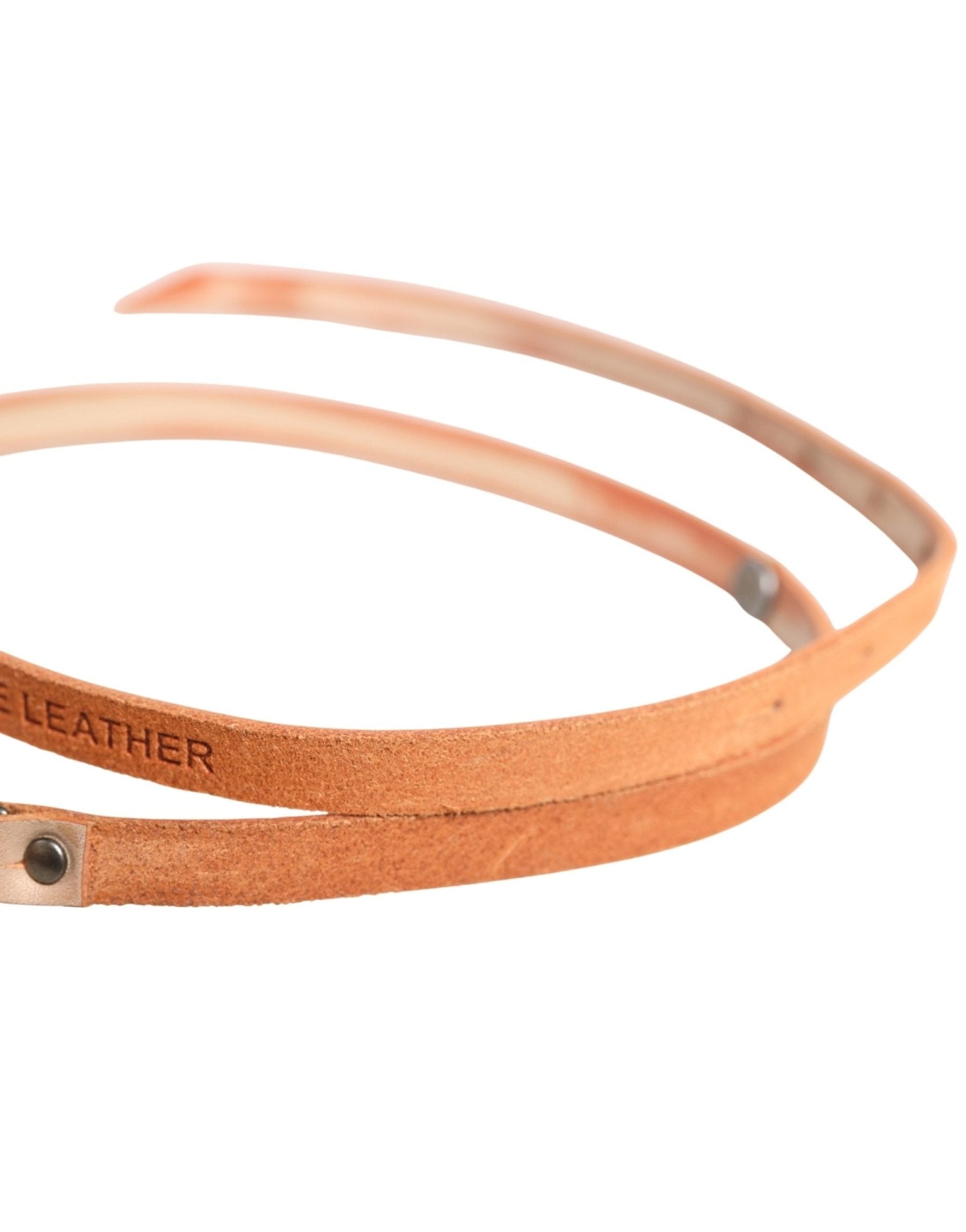 Scervino Street Women Orange Silver Metal Buckle Skinny Belt - RIMODA