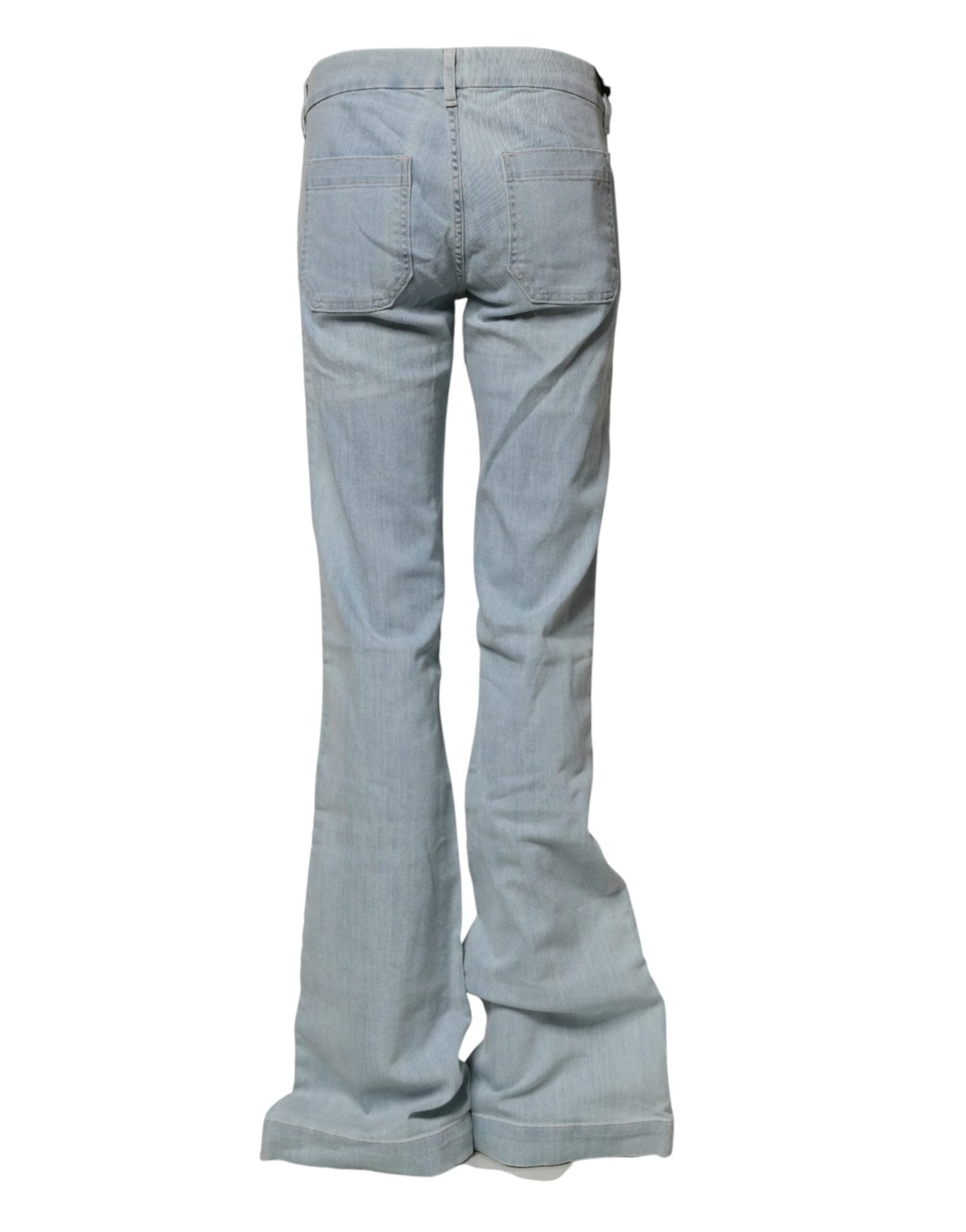 Seafarer Light Blue Boot Cut Mid Waist Denim Casual Jeans - RIMODA