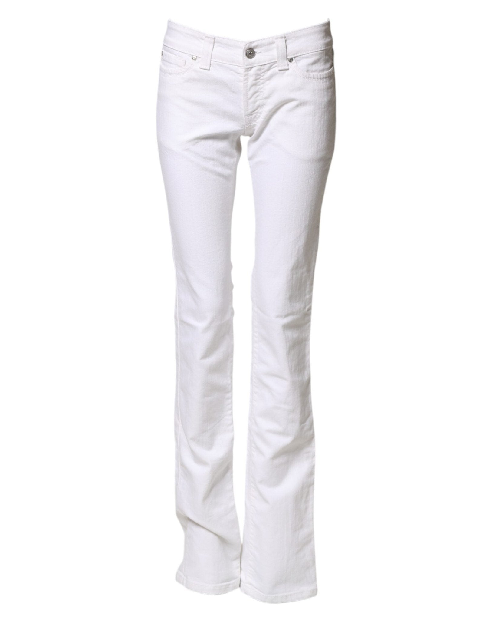 S.O.S White Low Waist Bootcut Denim Jeans - RIMODA