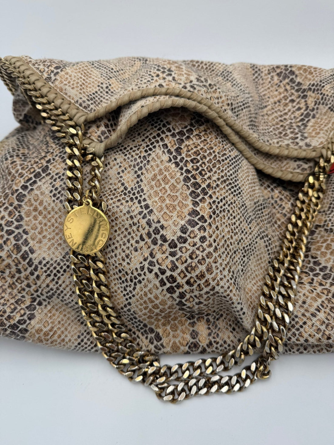 Stella McCartney STELLA MCCARTNEY Falabella Grande Vegan Reptile Skin Handbag - RIMODA