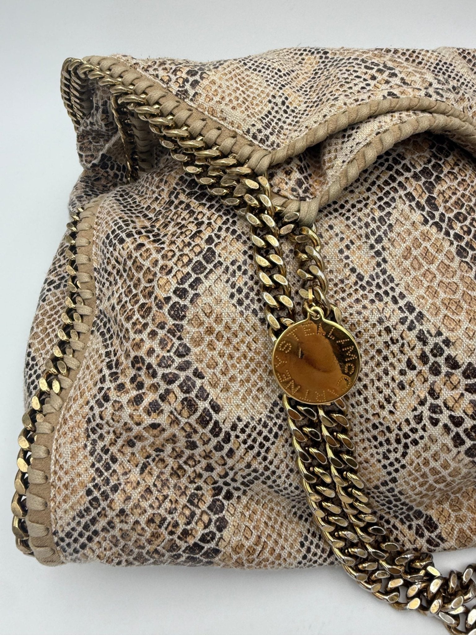 Stella McCartney STELLA MCCARTNEY Falabella Grande Vegan Reptile Skin Handbag - RIMODA