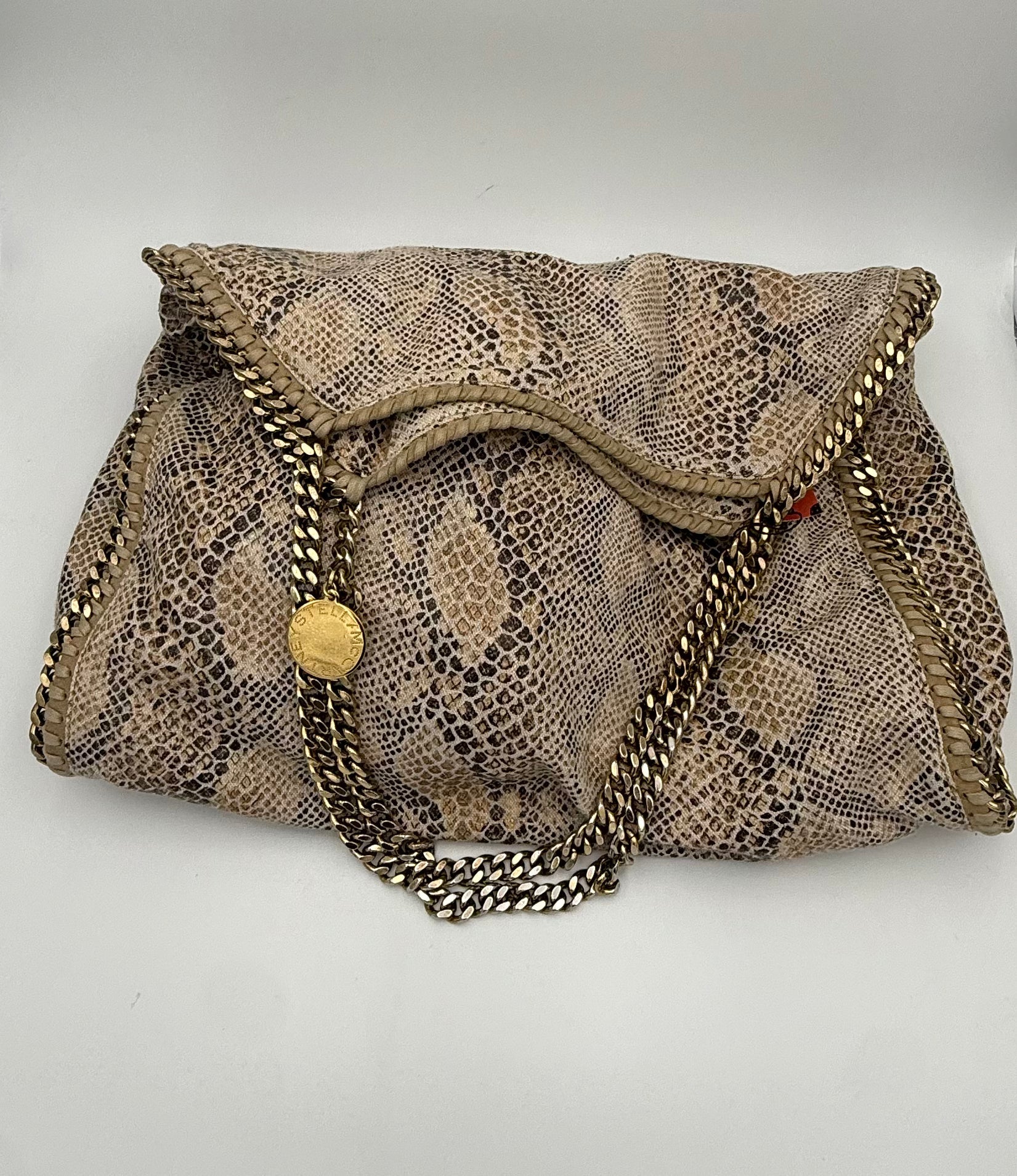 Stella McCartney STELLA MCCARTNEY Falabella Grande Vegan Reptile Skin Handbag - RIMODA