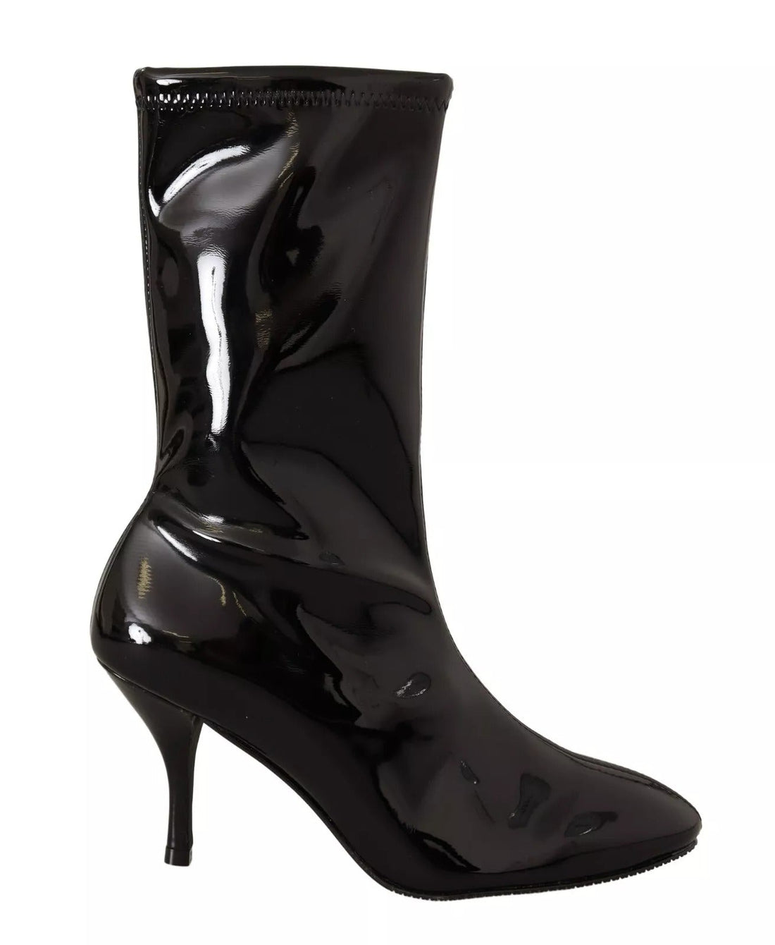 Stuart Weitzman Black Patent Leather High Heels Boots Shoes - RIMODA