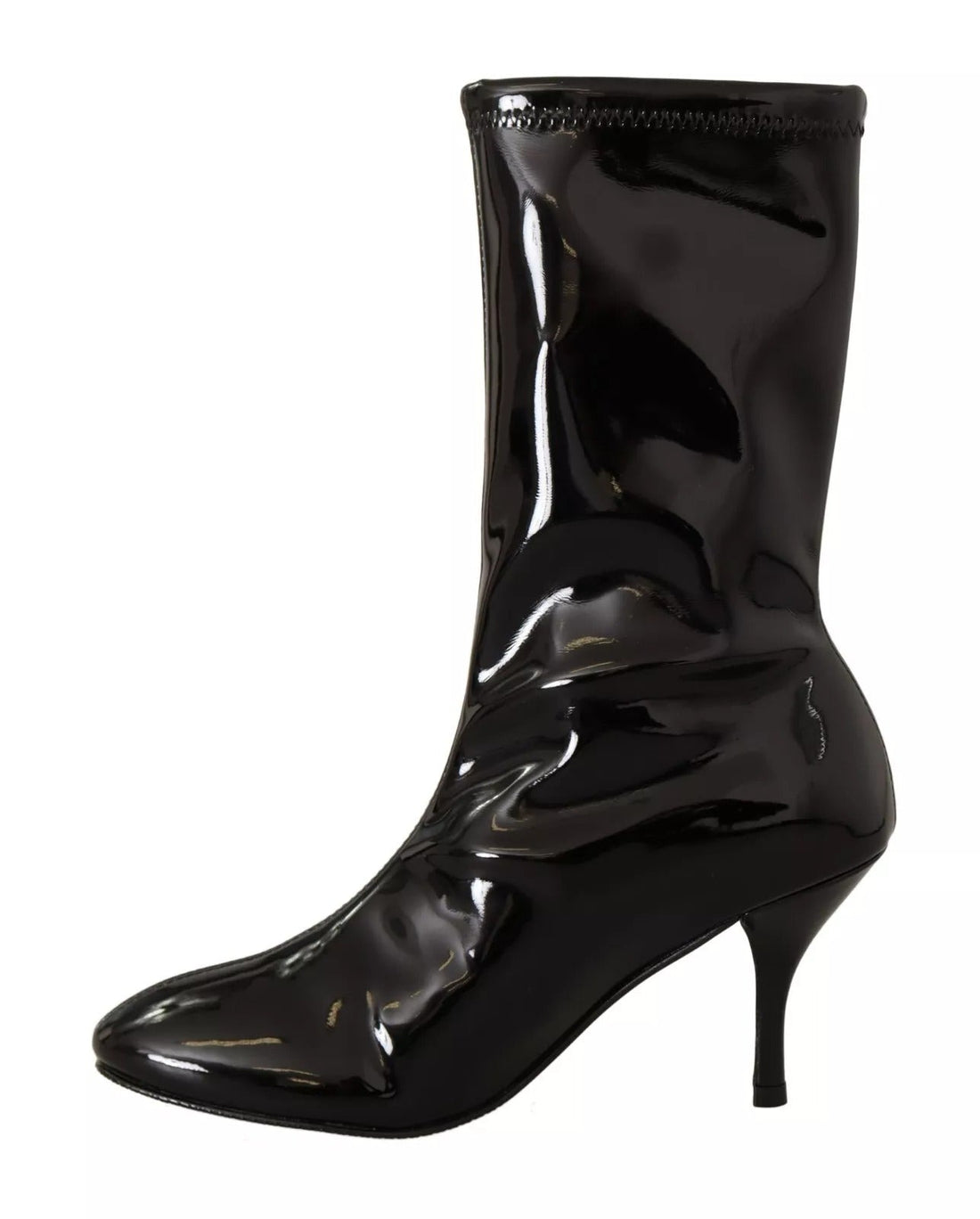 Stuart Weitzman Black Patent Leather High Heels Boots Shoes - RIMODA