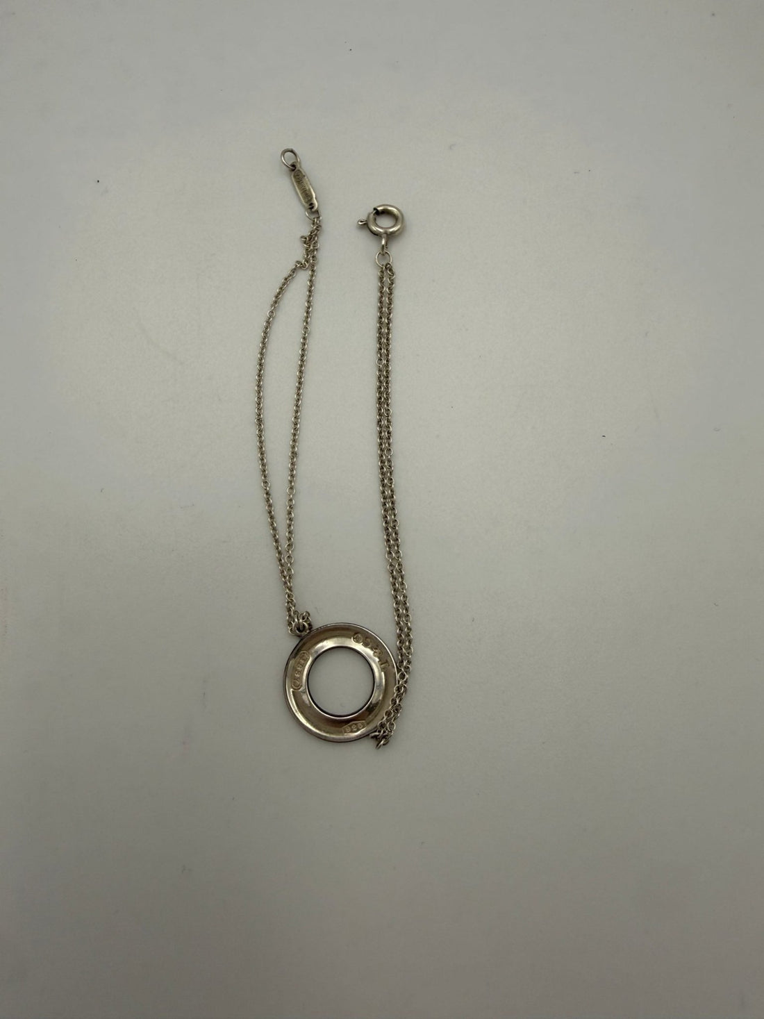 Tiffany & Co. TIFFANY & CO. Silver Bracelet with Double Chain - RIMODA