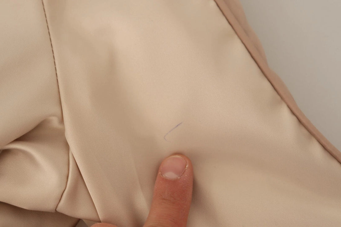 Twinset Bomber Full Zip Beige Long Sleeves Polyester Jacket - RIMODA