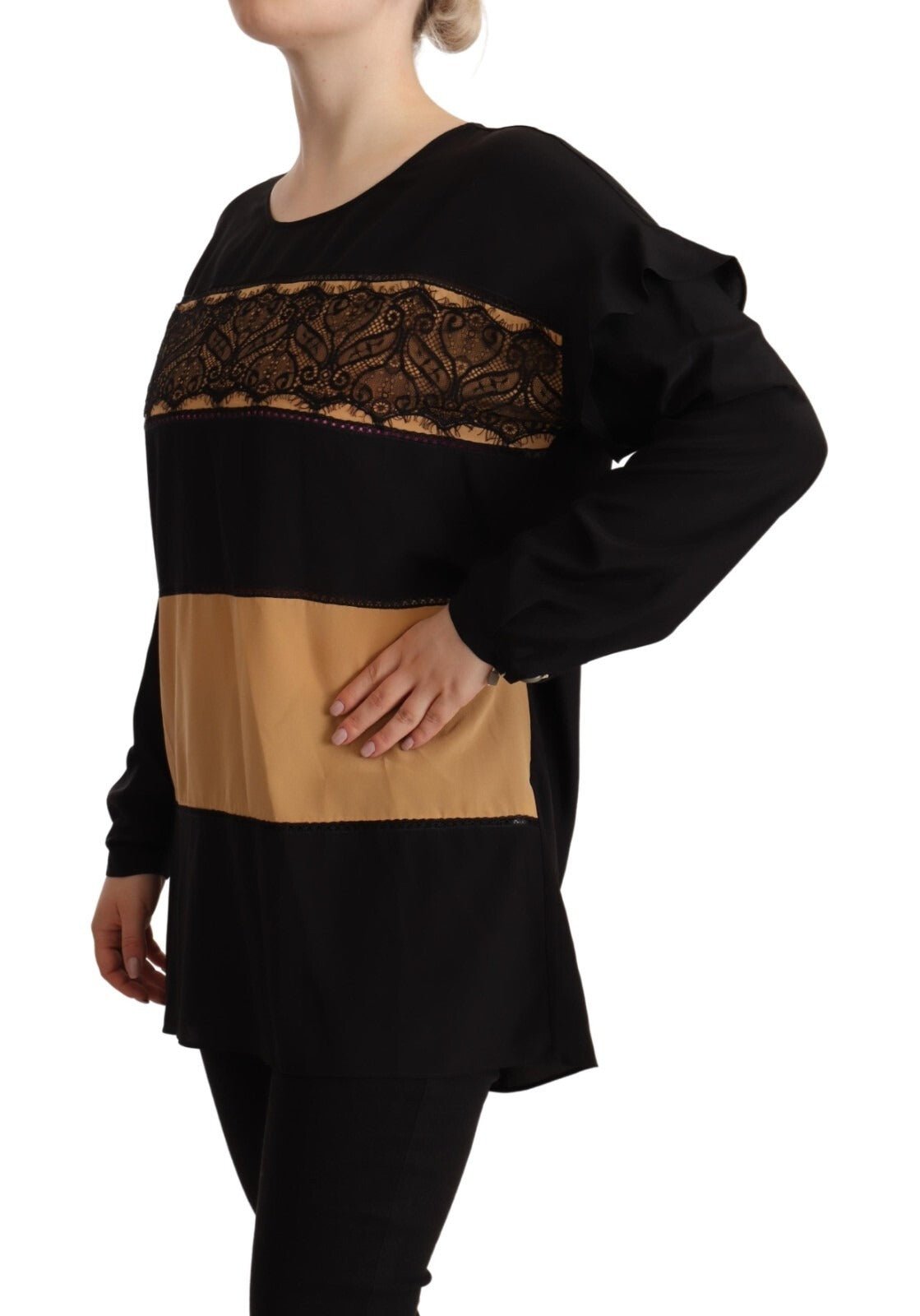 Twinset Multicolor Long Sleeves Round Neck Pullover Sweater - RIMODA