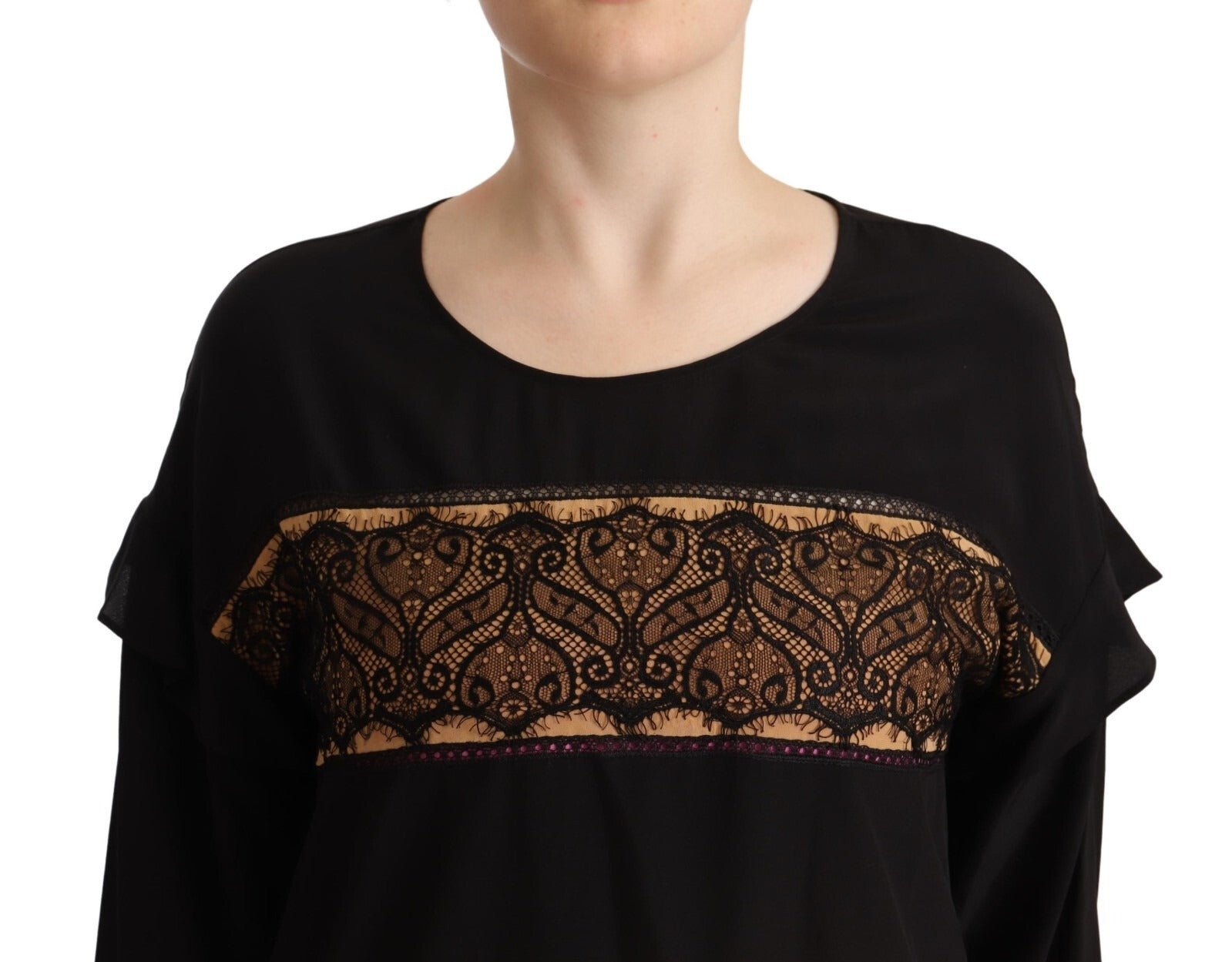 Twinset Multicolor Long Sleeves Round Neck Pullover Sweater - RIMODA