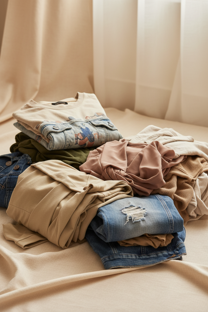 Unwanted Clothes Pile