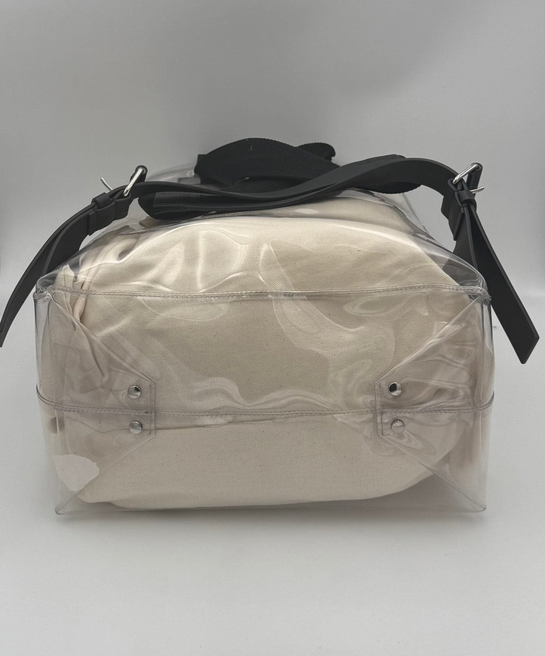 Valentino Garavani VALENTINO GARAVANI Leather and Transparent Plastic Backpack - RIMODA