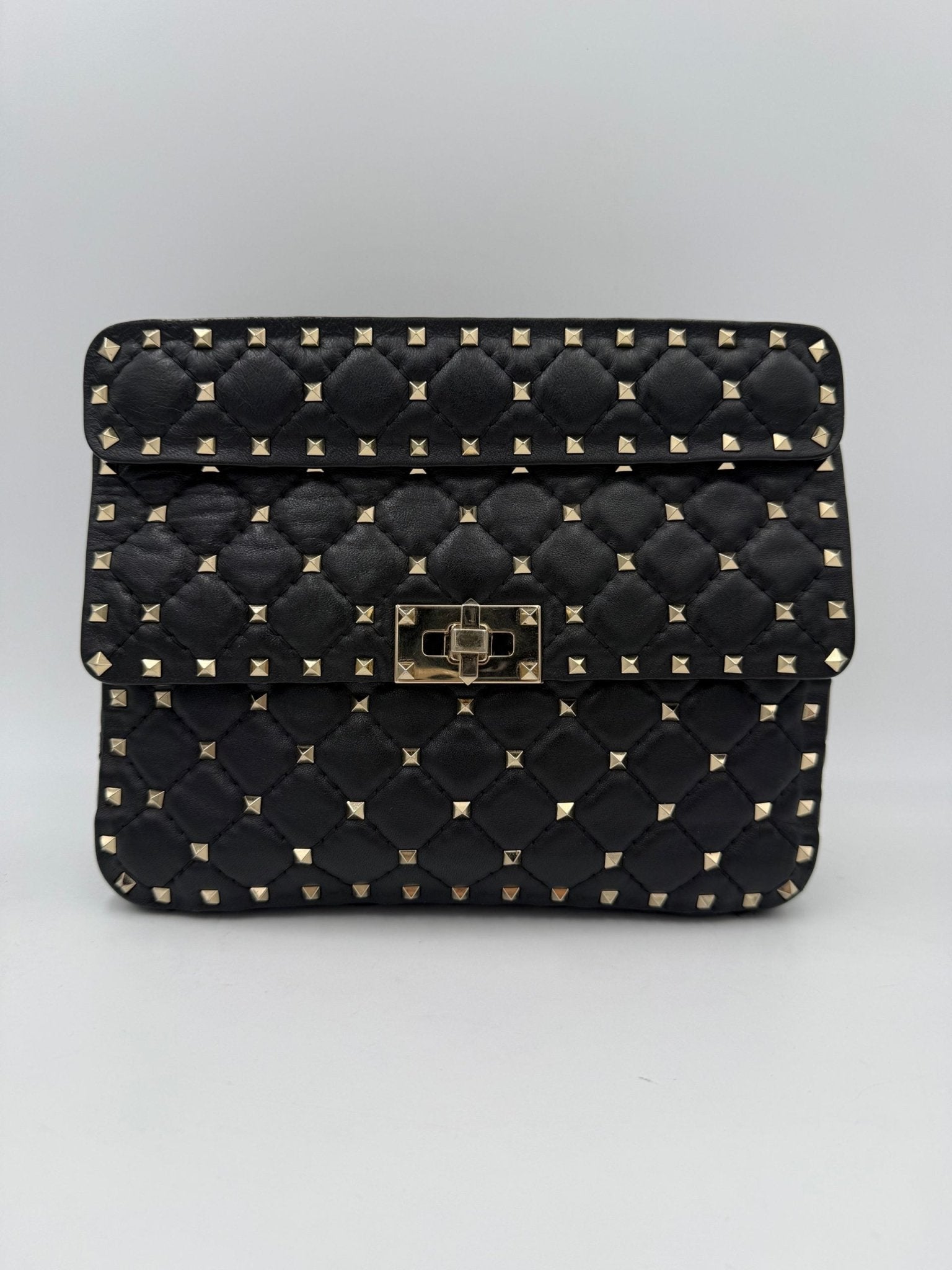 Valentino Garavani VALENTINO GARAVANI Rockstud Spike Black Handbag - RIMODA