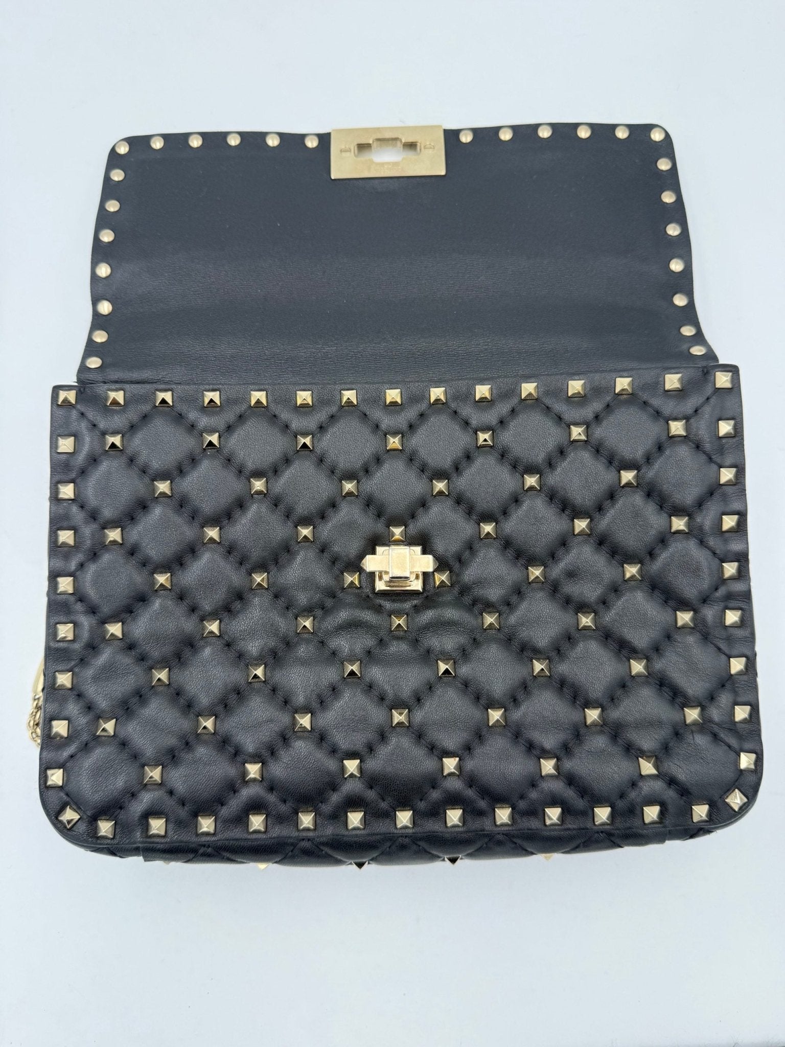 Valentino Garavani VALENTINO GARAVANI Rockstud Spike Black Handbag - RIMODA