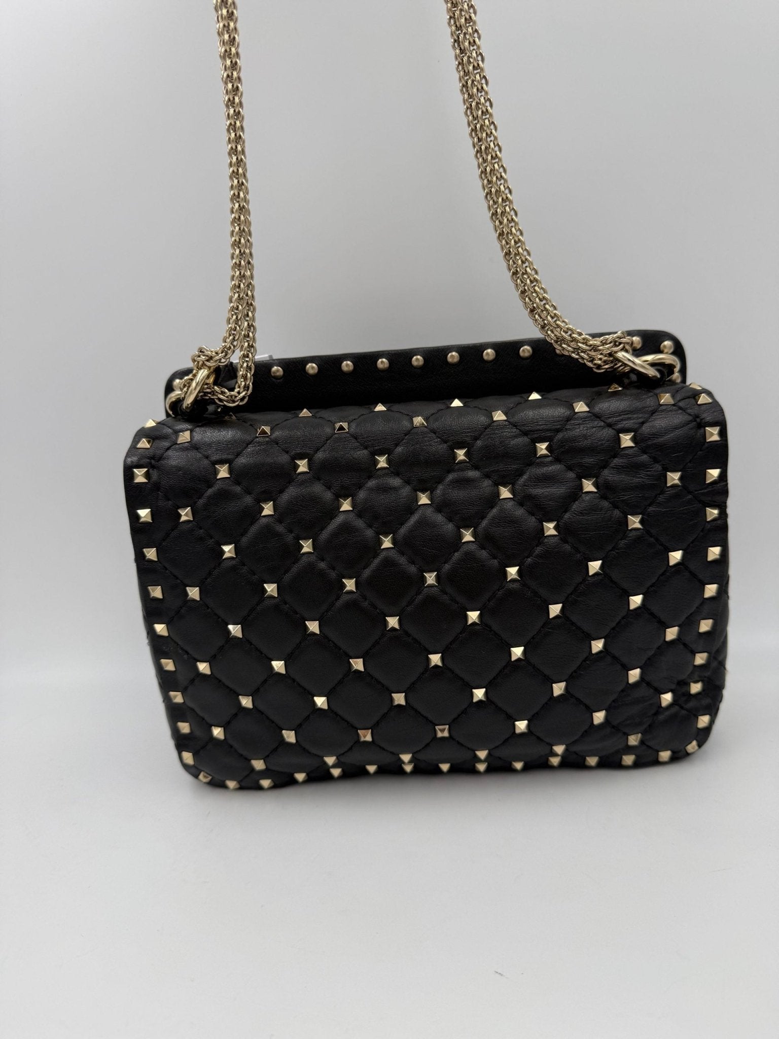 Valentino Garavani VALENTINO GARAVANI Rockstud Spike Black Handbag - RIMODA