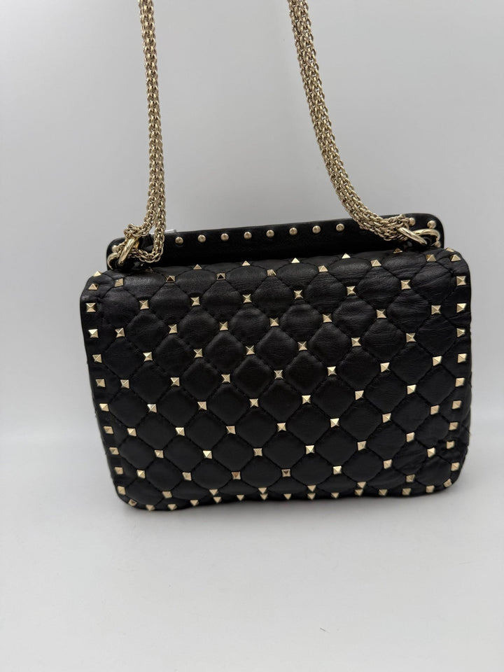 Valentino Garavani VALENTINO GARAVANI Rockstud Spike Black Handbag - RIMODA
