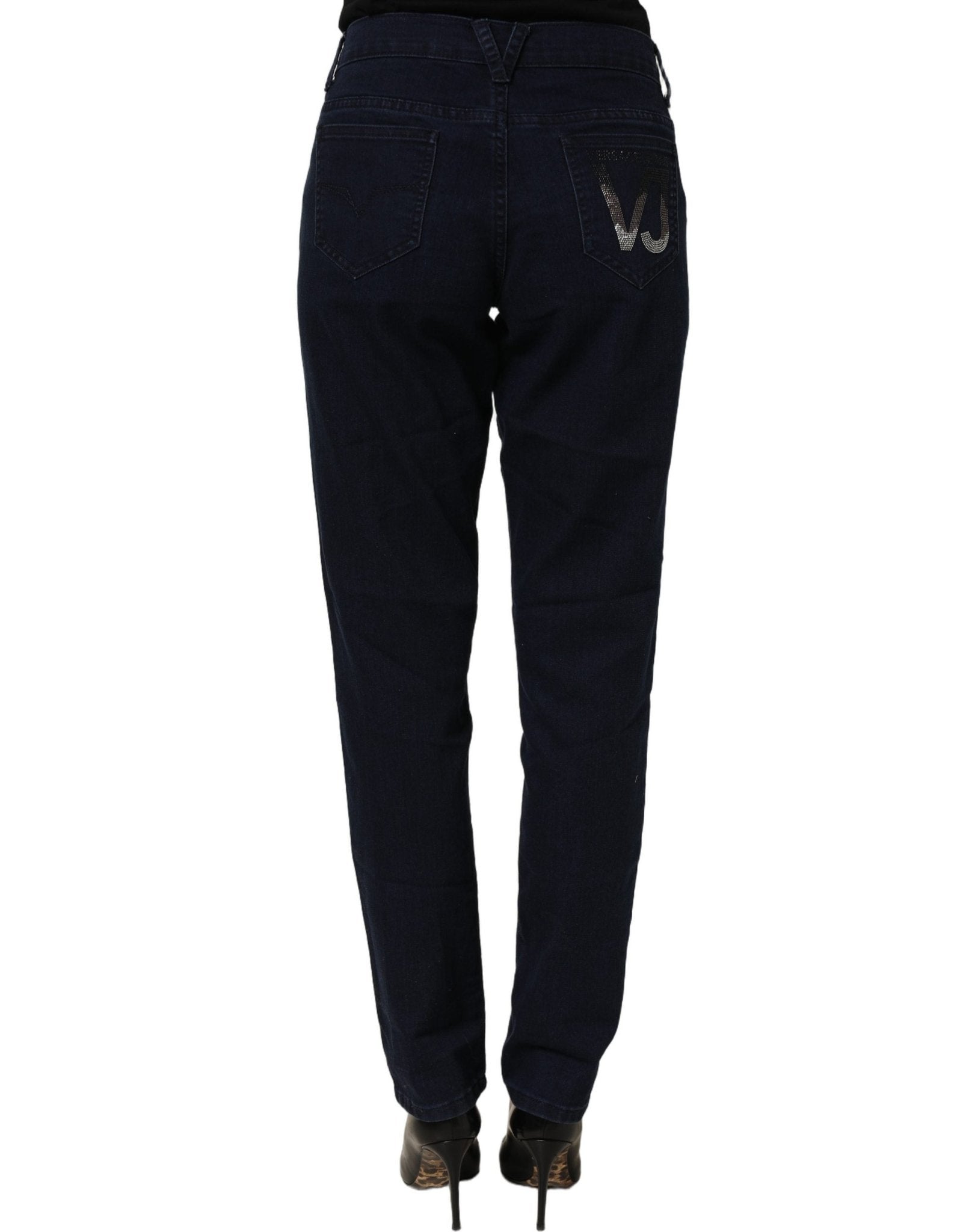 Versace Jeans Couture Blue High Waist Skinny Denim Trouser Jeans - RIMODA