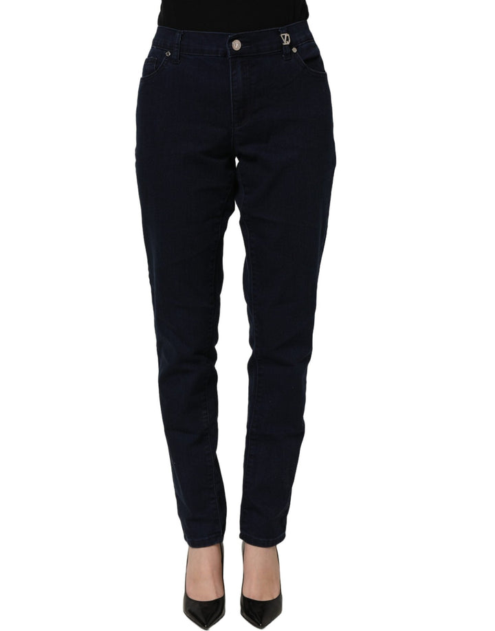 Versace Jeans Couture Blue High Waist Skinny Denim Trouser Jeans - RIMODA