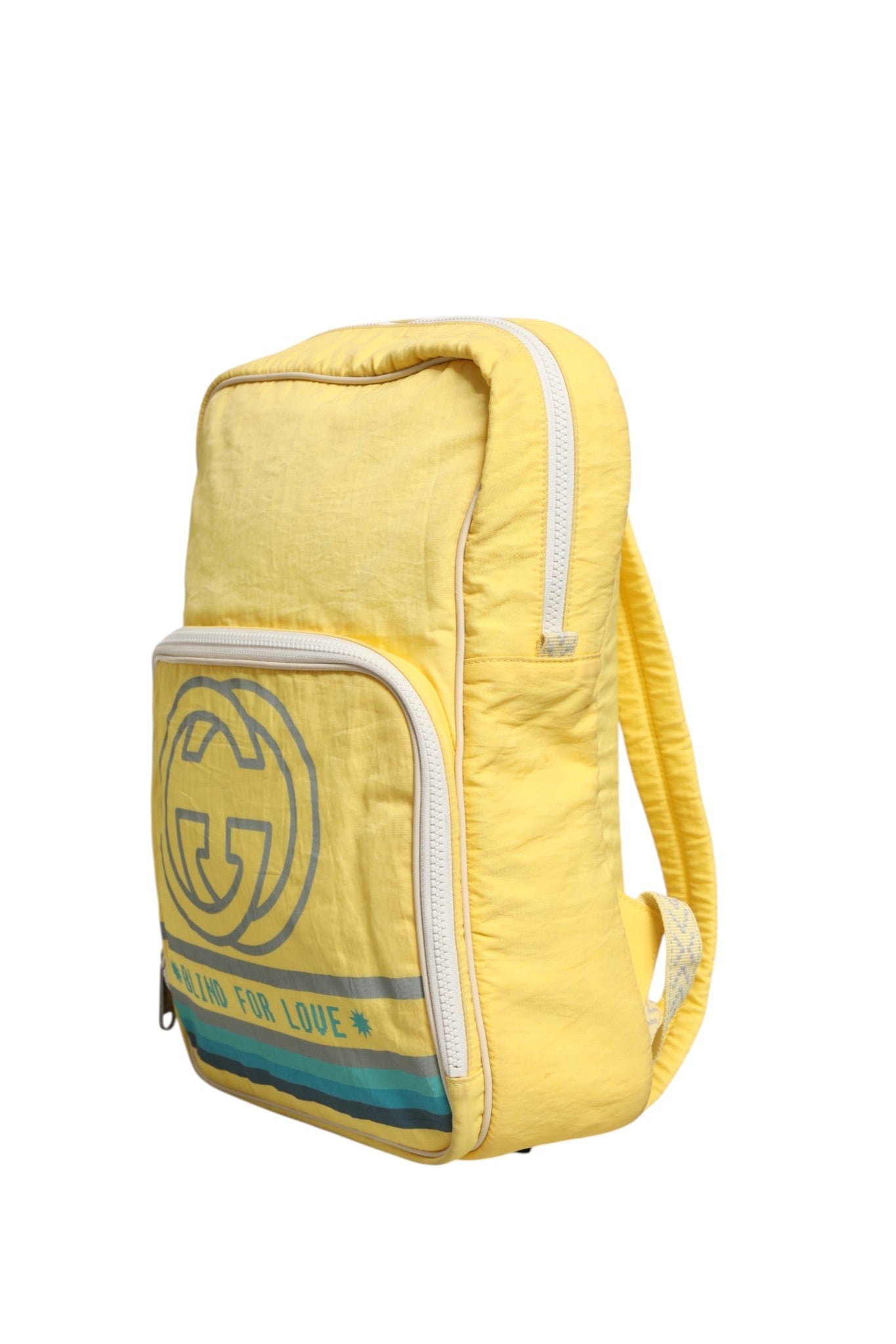 Yellow Nylon Gucci Blind For Love Backpack - RIMODA