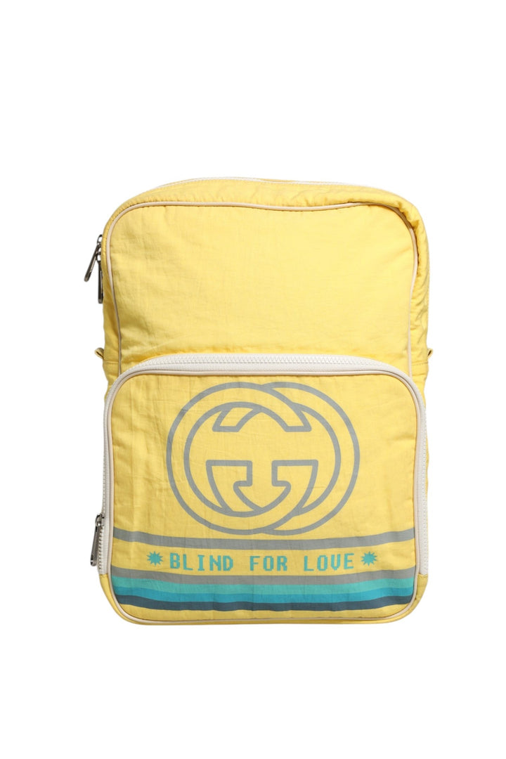Yellow Nylon Gucci Blind For Love Backpack - RIMODA