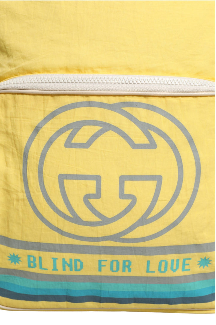Yellow Nylon Gucci Blind For Love Backpack - RIMODA